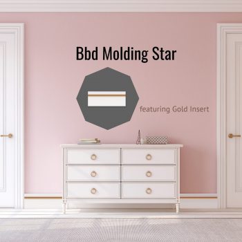 pink wall gold insert